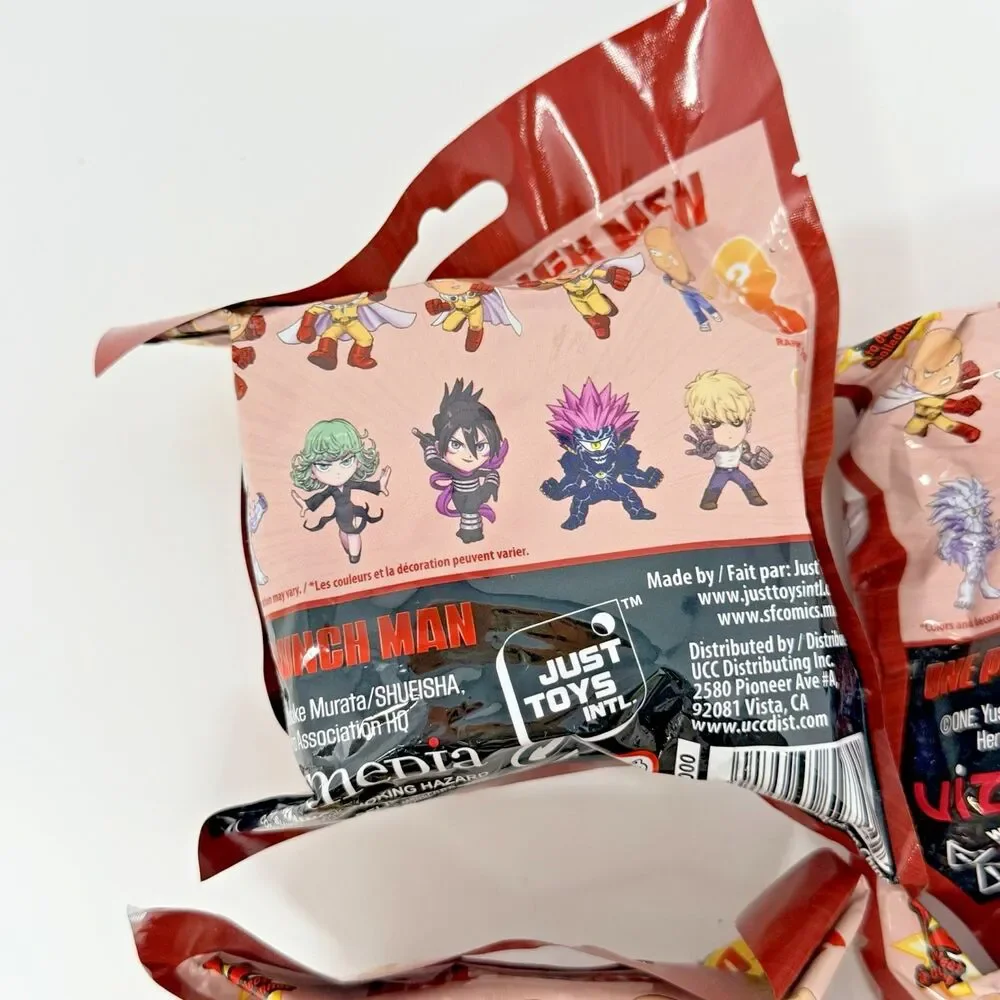 One Punch Man Backpack Hangers Blind Bag Lot of 4 New Sealed Random Figures